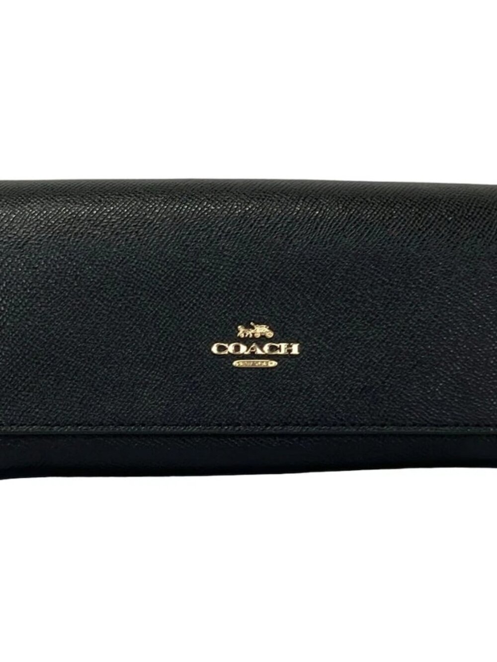 COACH 58307 Black Leather Long Wallet